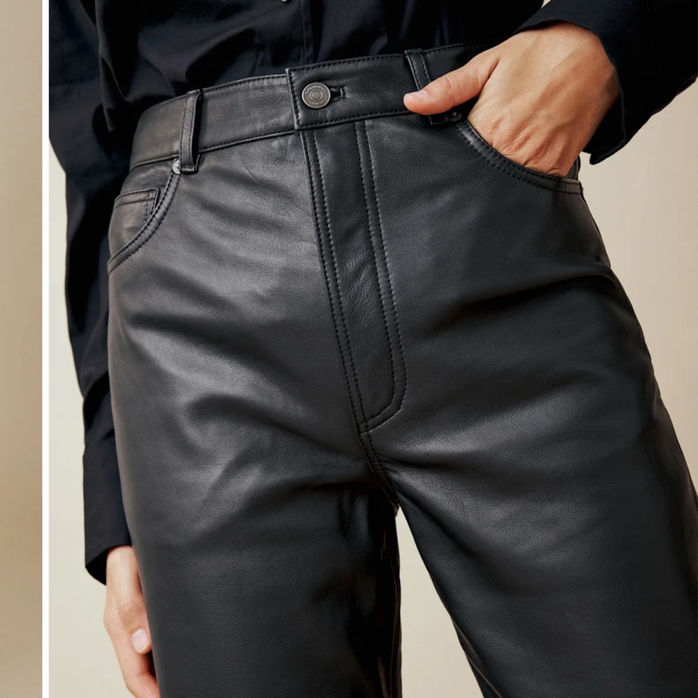 Reformation Veda Cynthia Leather Pants - Picture 3 of 7